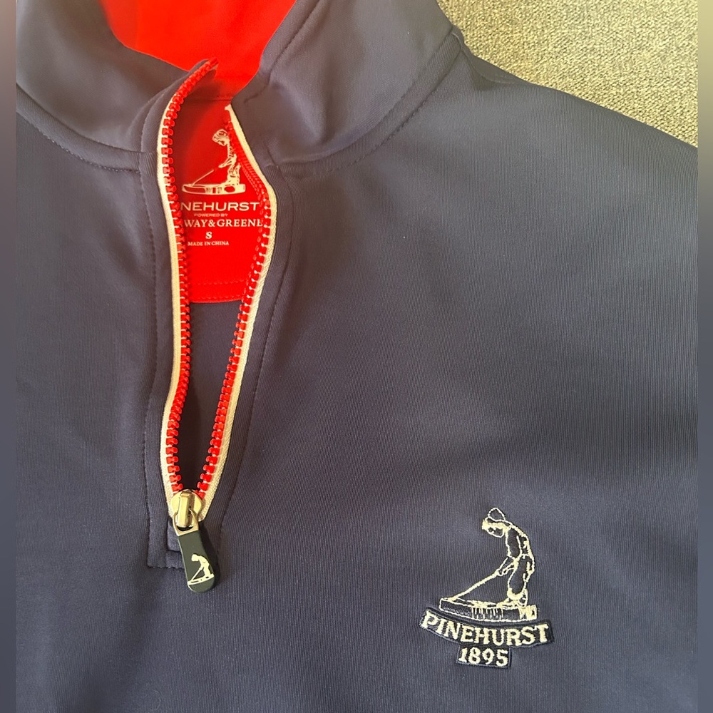 Fairway & Green Pinehurst 1895 Tech Golf 1/4 zip pullover jacket - Picture 3 of 4